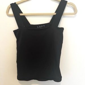 LOFT Black Stretch Tank Top